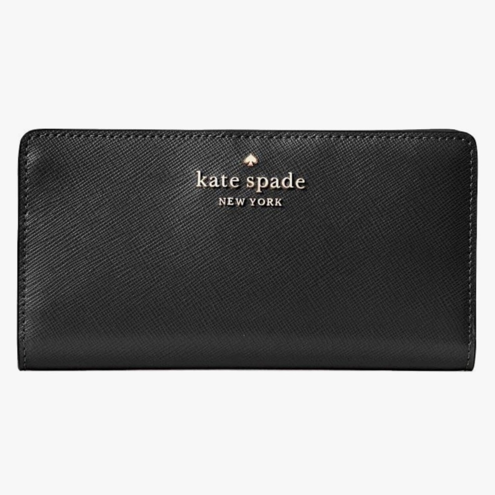 Kate Spade NY Large Madison Slim Bifold Wallet - Black